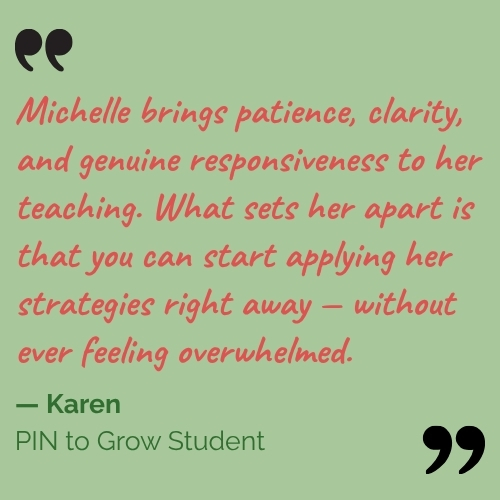 Testimonial from PIN to Grow student