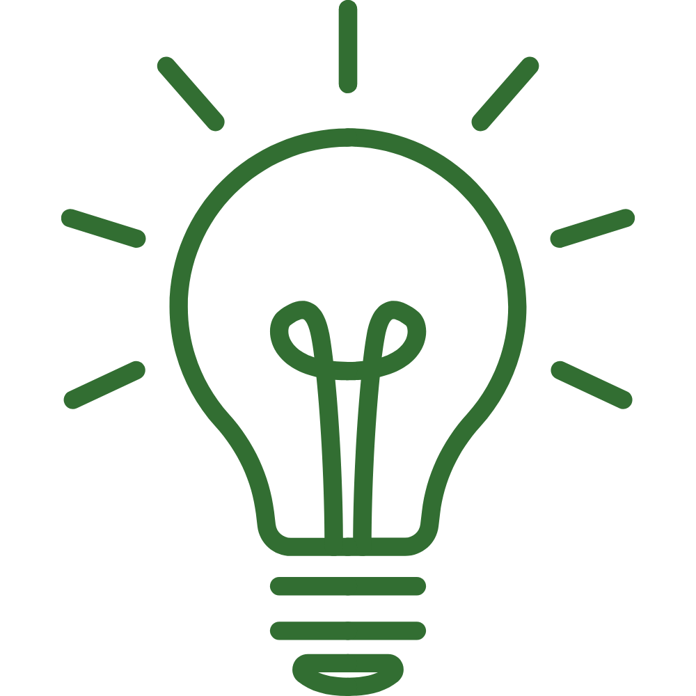 Icon of a light bulb to symbolize Inspire